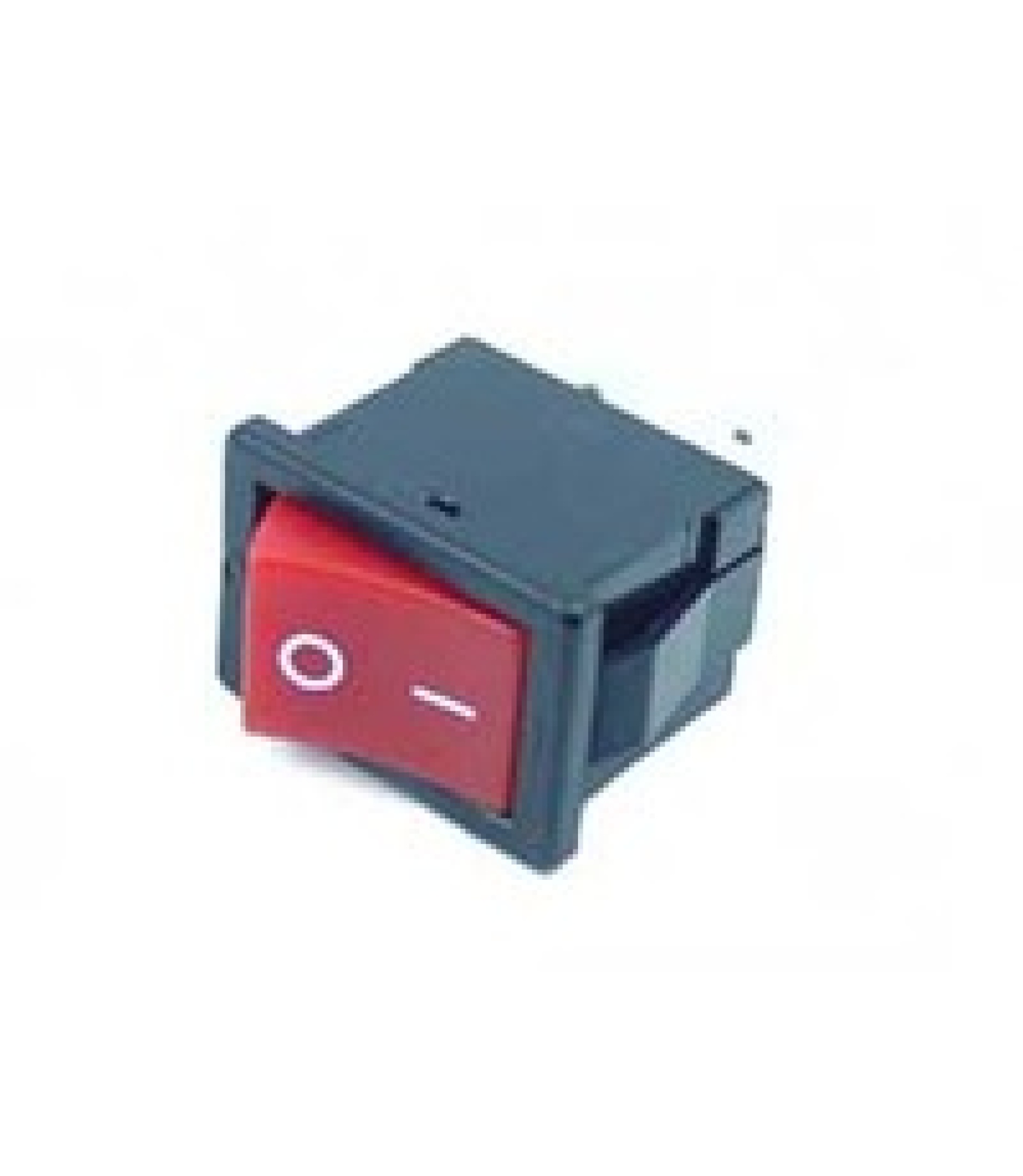 Electronic component image of Rocker Switch DPST 6A 250VAC Panel Mount Snap-In for switch applications.