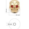 Skull Gold Guitar knob 24x20mm Shaft 6x18T