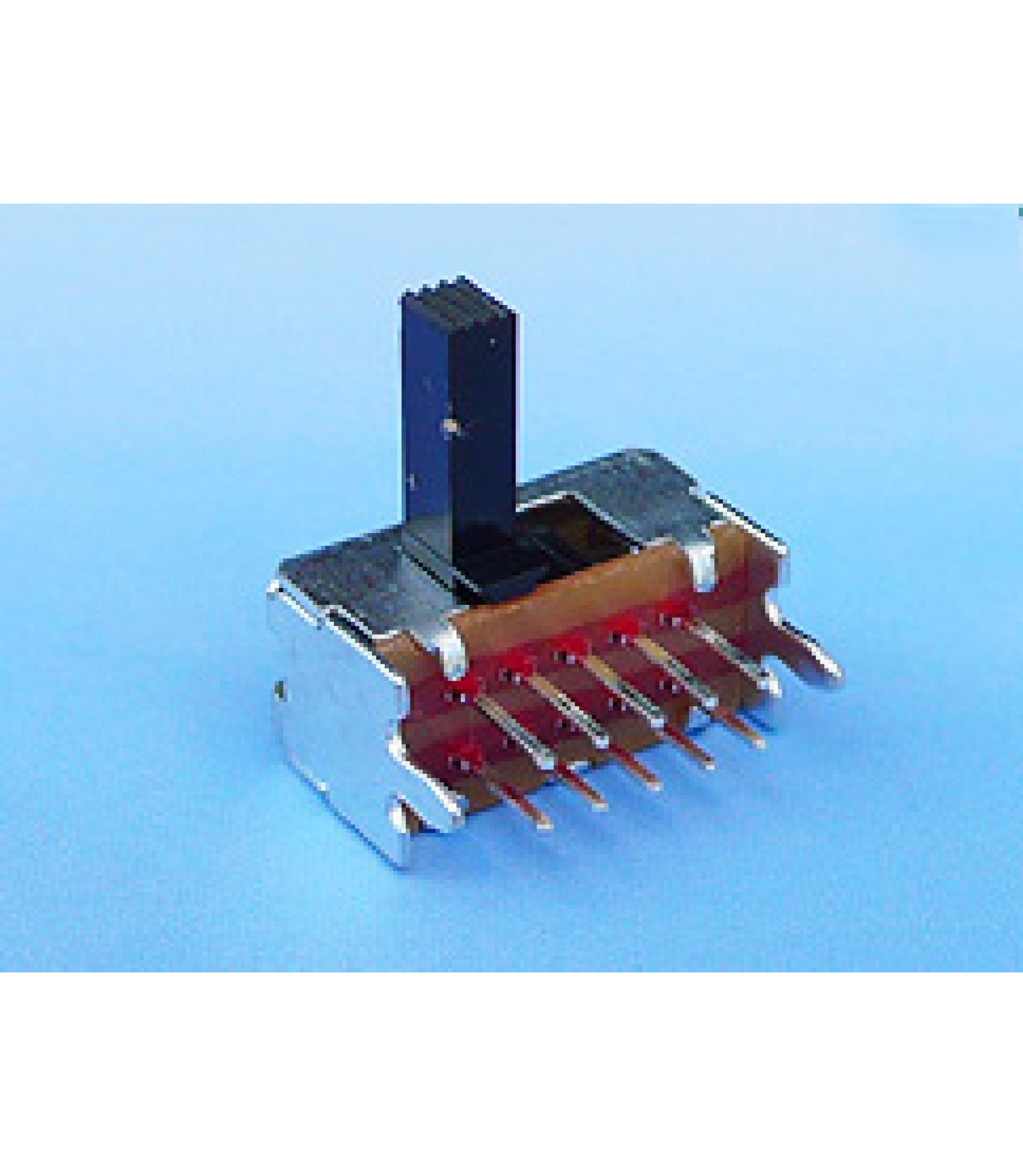 Electronic component image of Slide Switch 2P3T Through Hole 0.3A 50VDC for circuit design.