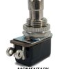 Electronic component image of SPST Momentary Soft Touch Push Button Stomp Switch for electrical applications.