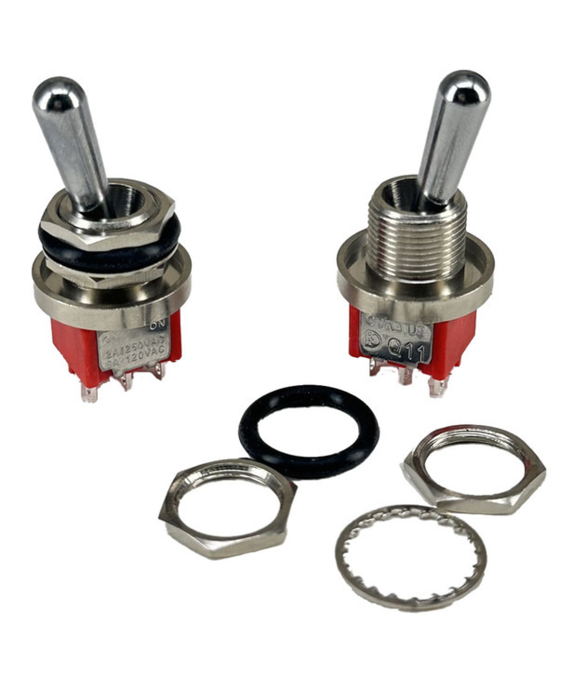 Mini Toggle Switch 1M Series DPDT On-On Solder Lug Large Handle