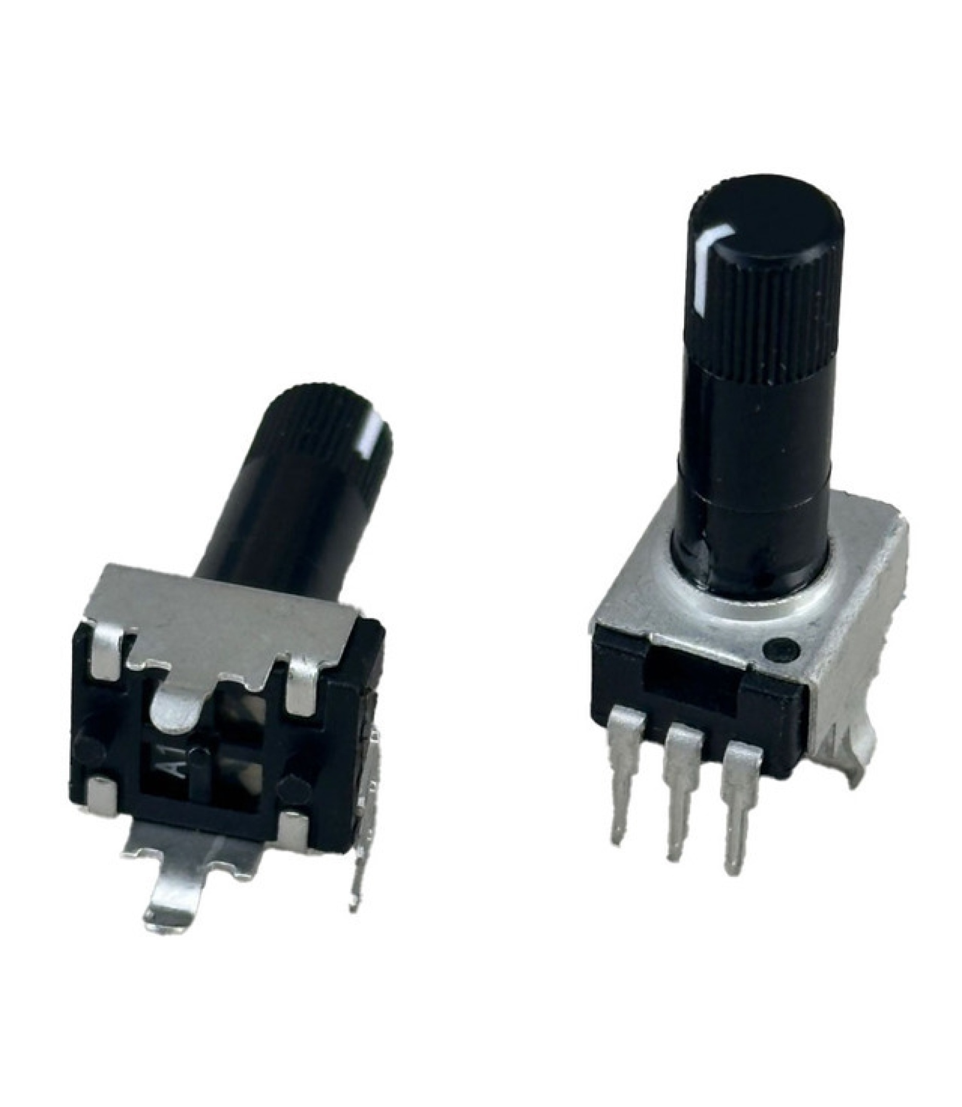 sw44_7.jpg 100Electronics 50K OHM Logarithmic Taper Potentiometer Spline Shaft PCB Mount