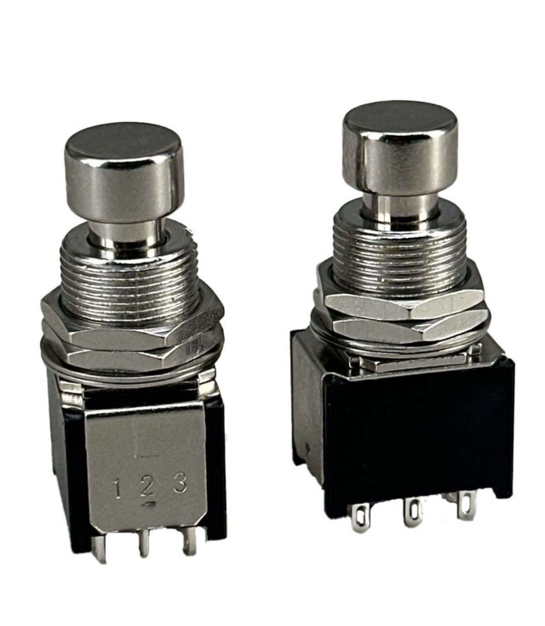 3PDT Compact Stomp Foot / Pedal Switch ON-ON Latching Solder Lug