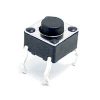 Tact Switch 6x6mm 5mm Through Hole SPST-NO Switch Electronic component image of Tact Switch 6x6mm 5mm Through Hole SPST-NO Switch for circuit design.