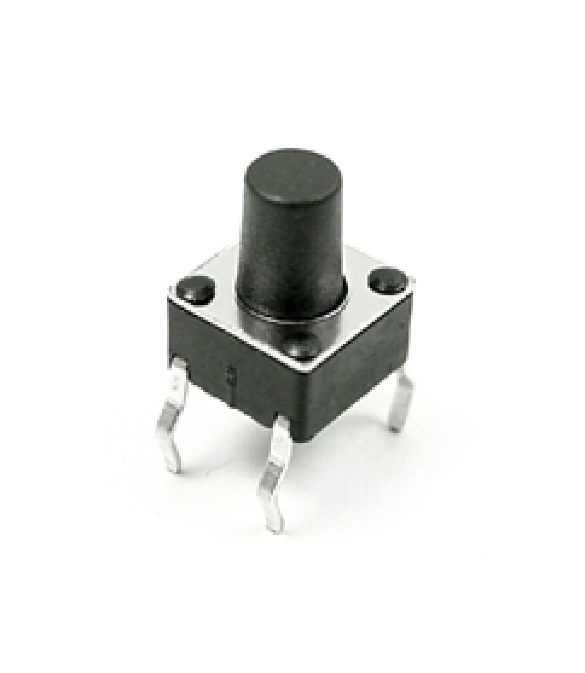 Tact Switch 6x6mm 8mm Through Hole SPST-NO Electronic component image of Tact Switch 6x6mm 8mm Through Hole SPST-NO for circuit design.