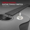 Mini Toggle Switch 3 Way SPDT On-Off-On Metal Housing Black Handle