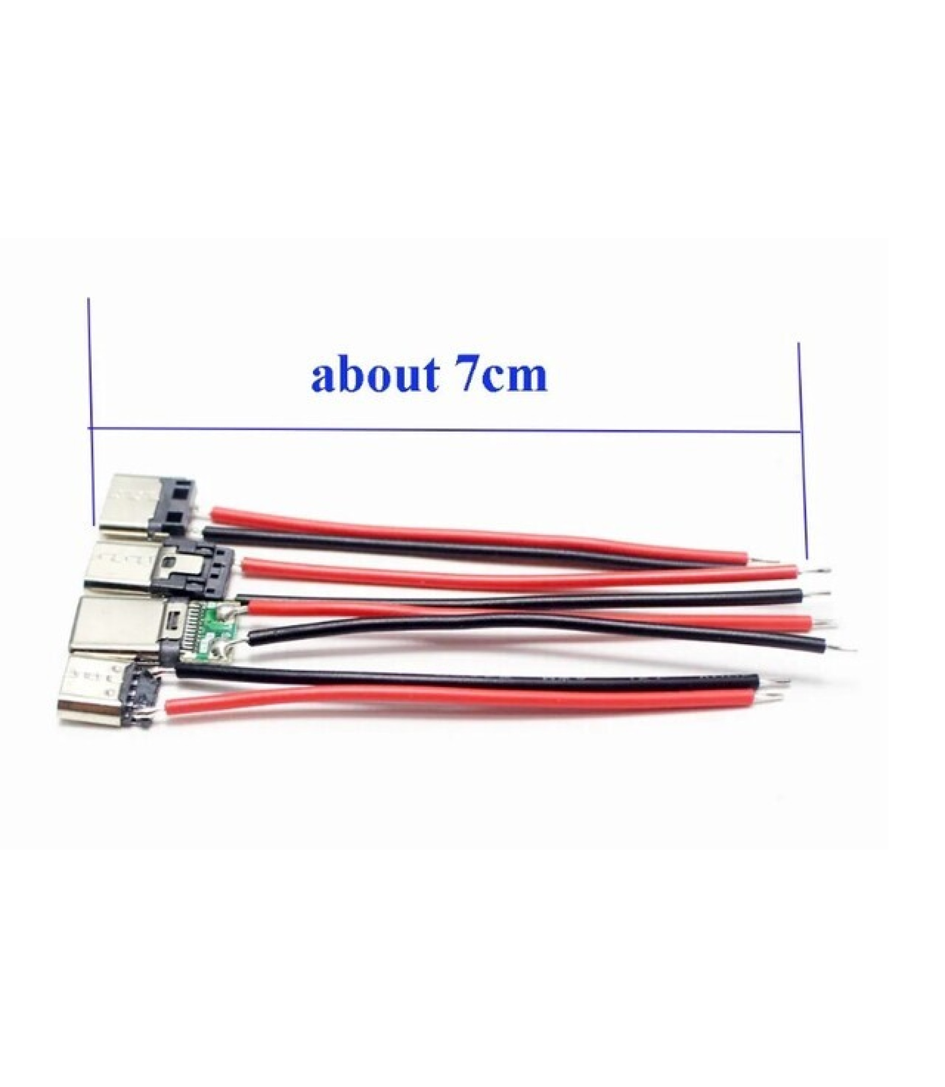 Male Type-C connector with cable