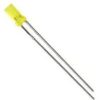 Flat Top Yellow LED 3mm Diffuse Lens