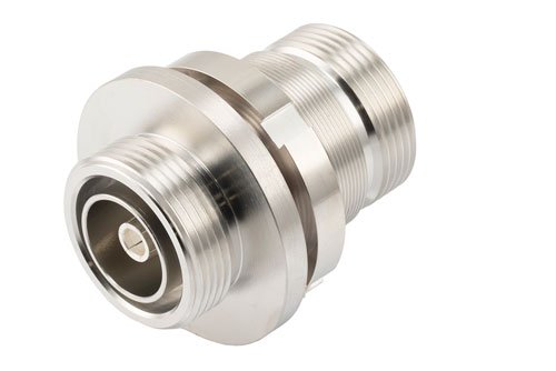 Low PIM RF Coaxial 7/16 DIN Female to 7/16 DIN Female Bulkhead Mount Adapter