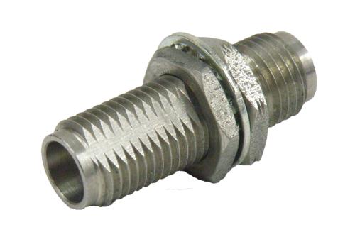 RF Coaxial 2.4mm Female to Female Bulkhead Mount Adapter