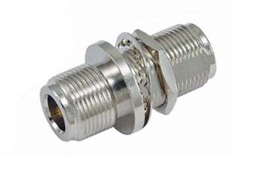 Commercial Grade N Female to N Female Bulkhead Mount RF Coaxial Adapter