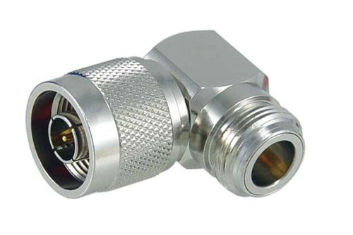 Commercial Grade RF Coaxial N Male to N Female Right Angle Adapter