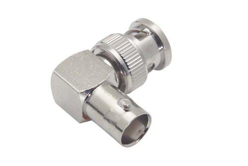 Commercial Grade BNC Male to BNC Female Right Angle 90-Degree Adapter