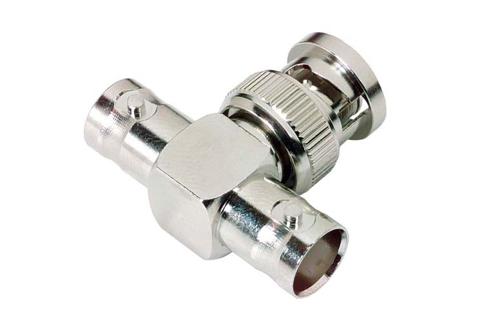 Commercial Grade BNC Tee Splitter Adapter Female-Male-Female