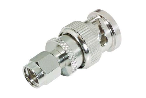 Commercial Grade BNC Male to SMA Male RF Coaxial Adapter
