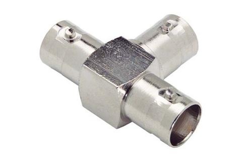 BNC Tee Adapter Female-Female-Female Connector - Commercial Grade