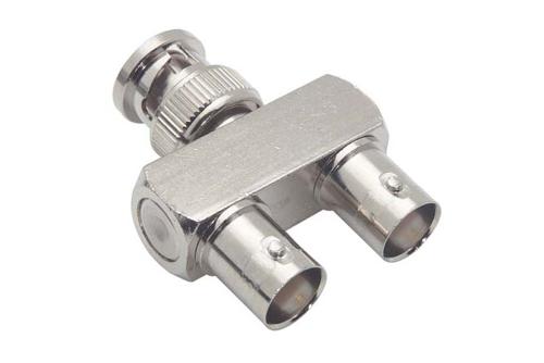 Commercial Grade BNC Male to BNC Female Y-Splitter Adapter - Coaxial Video Connector for CCTV Systems | Cost-Effective & China Stock Fast Delivery
