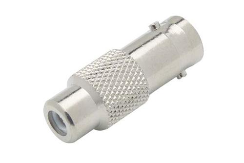 Commercial Grade BNC Female to RCA Female Push-On Coaxial Video Adapter