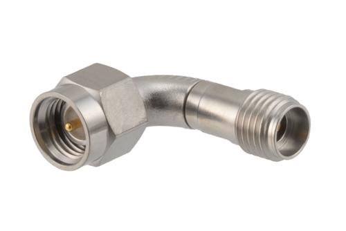 2.92mm Right Angle Adapter, Male to Female - Radius, Up to 40 GHz
