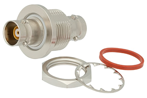 Bulkhead Mount Isolated Ground BNC Triax Female to BNC Triax Female Adapter [SKU-XXXX] | China Stock Fast Delivery