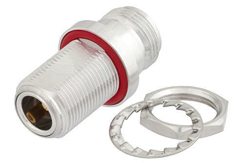 Bulkhead Mount N Female to N Female RF Adapter, IP67 - Cost-Effective