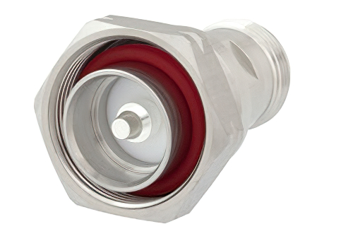 7/16 DIN Male to 4.1/9.5 Mini DIN Female RF Coaxial Adapter, IP67 Mated Waterproof - China Stock, Fast Delivery