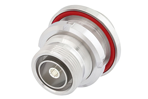 PE91230.jpg Bulkhead Mount 7/16 DIN Female to 7/16 DIN Female Adapter | IP67 UnMated RF Coaxial Connector | Cost-Effective | China Stock Fast Delivery