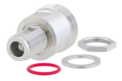 Bulkhead Mount 7/16 DIN Female to N Female RF Adapter, IP67 UnMated | Cost-Effective Alternative | China Stock Fast Delivery