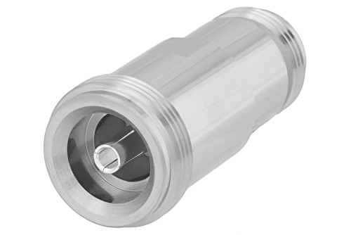 PE91255.jpg 4.1/9.5 Mini DIN Female to N Female RF Coaxial Adapter | IP67 UnMated Waterproof | Cost-Effective Alternative, China Stock Fast Delivery