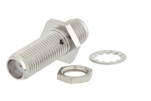 SMA Female to SMA Female Bulkhead Mount RF Coaxial Adapter | Cost-Effective & Fast Delivery