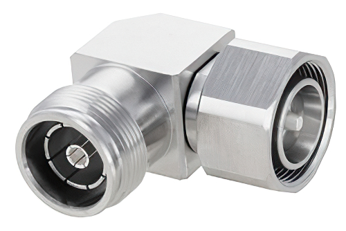 PE91467.jpg Low PIM 4.3-10 Male to 4.3-10 Female Right Angle Coaxial Adapter – Cost-Effective, China Stock Fast Delivery
