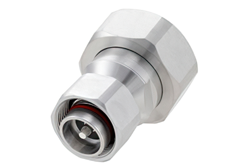 PE91468.jpg Low PIM 7/16 DIN Male to 4.3-10 Male RF Coaxial Adapter - Precision Interseries, Cost-Effective Alternative