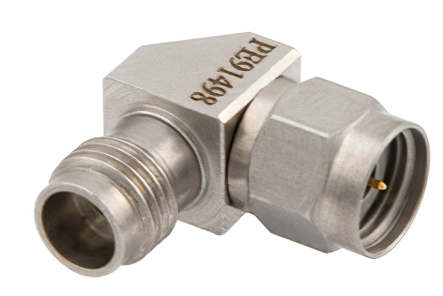2.4mm Male to 2.4mm Female Miter Right Angle RF Coaxial Adapter - China Stock, Fast Delivery