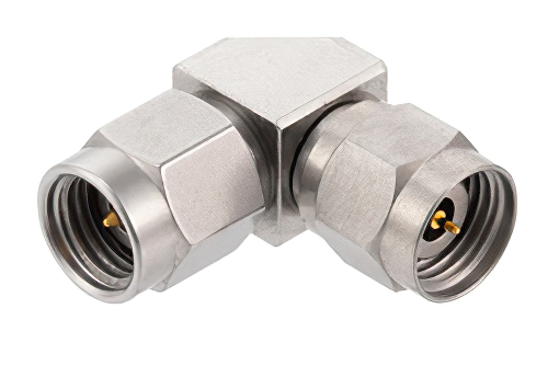 Cost-Effective 2.4mm Male to 2.92mm Male Miter Right Angle RF Adapter