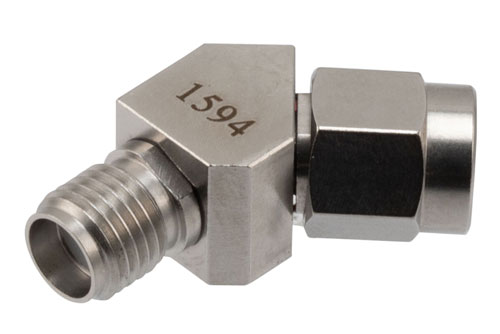 45° Angled SMA Male/Female RF Adapter, 27GHz, VSWR 1.15 | China Stock