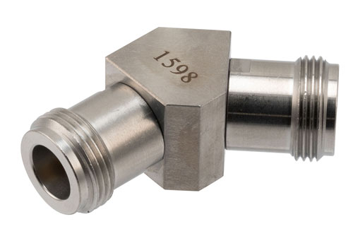 High-Performance N Type 45° Angle RF Adapter - N Jack to N Jack, 18GHz, Low VSWR 1.2 | China Stock Fast Delivery