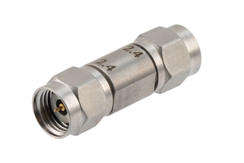 2.4mm Male to 2.4mm Male RF Coaxial Adapter, High-Frequency, Stainless Steel Engineering Grade | Cost-Effective