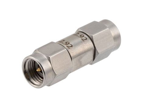 PE91608.jpg 2.92mm Male to 2.92mm Male RF Adapter | Stainless Steel, Engineering Grade | China Stock, Fast Delivery