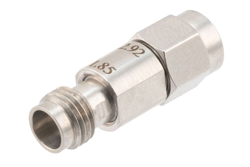PE91619.jpg High-Performance 2.92mm Male to 1.85mm Female RF Coaxial Adapter, Stainless Steel Engineering Grade - Cost-Effective Alternative | China Stock Fast Delivery
