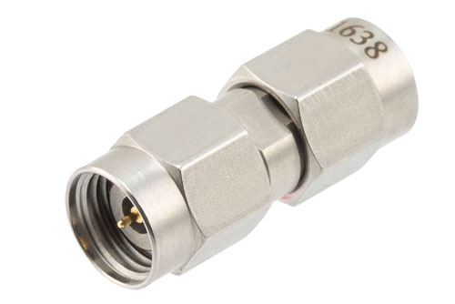 Precision 2.4mm Male to Male RF Adapter, 50GHz, High Temperature, Low VSWR 1.2, MIL-STD 348B Compliant, China Stock Fast Delivery