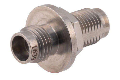 High-Temperature 2.4mm Female to Female Bulkhead RF Coaxial Adapter | 50GHz, Low VSWR 1.2, MIL-STD 348B Compliant | China Stock, Fast Delivery & Cost-Effective