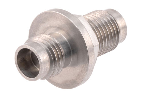 PE91644.jpg High Temperature 2.4mm Female-Female Bulkhead Mount RF Adapter (50GHz VSWR1.3, MIL-STD 348B) - Cost-Effective Alternative, China Stock Fast Delivery
