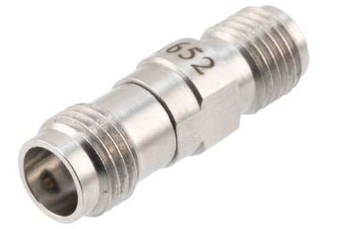 PE91652.jpg Cost-Effective High Temperature 2.92mm F to 1.85mm F RF Coaxial Adapter | 40GHz, VSWR1.15, MIL-STD 348B