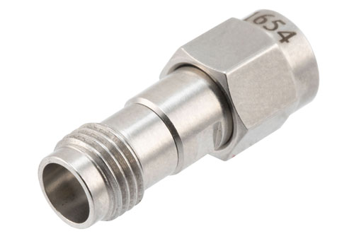 PE91654.jpg 2.92mm Male to 1.85mm Female RF Coaxial Adapter | High Temperature 40GHz, Low VSWR 1.15, MIL-STD 348B Compliant | Cost-Effective Alternative | China Stock, Fast Delivery