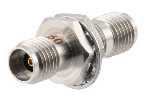 PE91660.jpg 2.92mm K-Type Bulkhead RF Adapter F-F, 40GHz VSWR 1.15, High Temperature, MIL-STD 348B Compliant - Cost-Effective Alternative, China Stock Fast Delivery