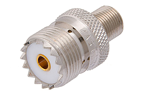PE9167.jpg 50 Ohm UHF Female to 75 Ohm F Female RF Coaxial Impedance Matching Adapter | Cost-Effective Alternative, Fast Delivery