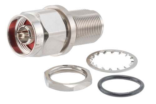 N Male to N Female Bulkhead Mount Precision RF Coaxial Adapter | Cost-Effective | China Stock Fast Delivery