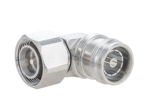 PE91698.jpg Low PIM 4.3-10 Male to 4.3-10 Female Right Angle RF Coaxial Adapter | Cost-Effective Alternative, China Stock Fast Delivery