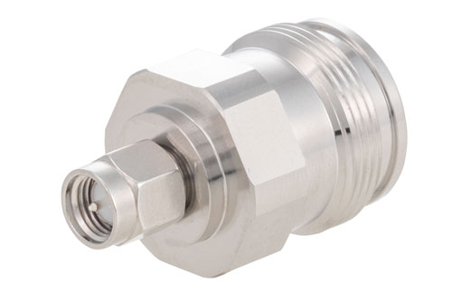 PE91703.jpg Low PIM 4.3-10 Female to SMA Male RF Coaxial Adapter | Cost-Effective | China Stock Fast Delivery