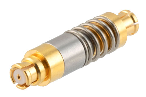 High-Performance SMP Female to SMP Female Spring-Loaded RF Coaxial Adapter (Bullet Type), L=0.77 inch | Cost-Effective, China Stock Fast Delivery